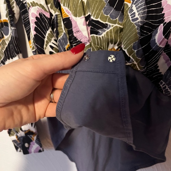 By Anthropologie Abstract Pant Set Body Suit Cropped Wide Leg Viscose Satin 0 - Picture 14 of 14